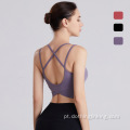 Mulheres yoga bras yoga ginásio esporte tops